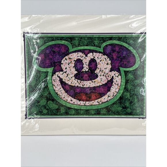 Disney Mickey Mouse Flower & Garden 2020 Print by Kenny Yamada 18x14 - Picture 3 of 16